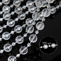 Прозрачные бусины 1кг х 37м №13, граненые "Шар"