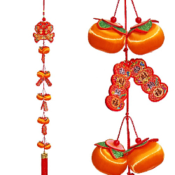 Китайская подвеска Апельсины 16х150см, Две рыбки