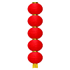 Китайский фонарь Круглый, 5 ярусов 25см