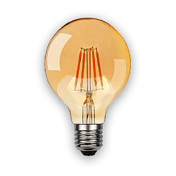 Лампа филаментная G80 темная E27 W4 K2700